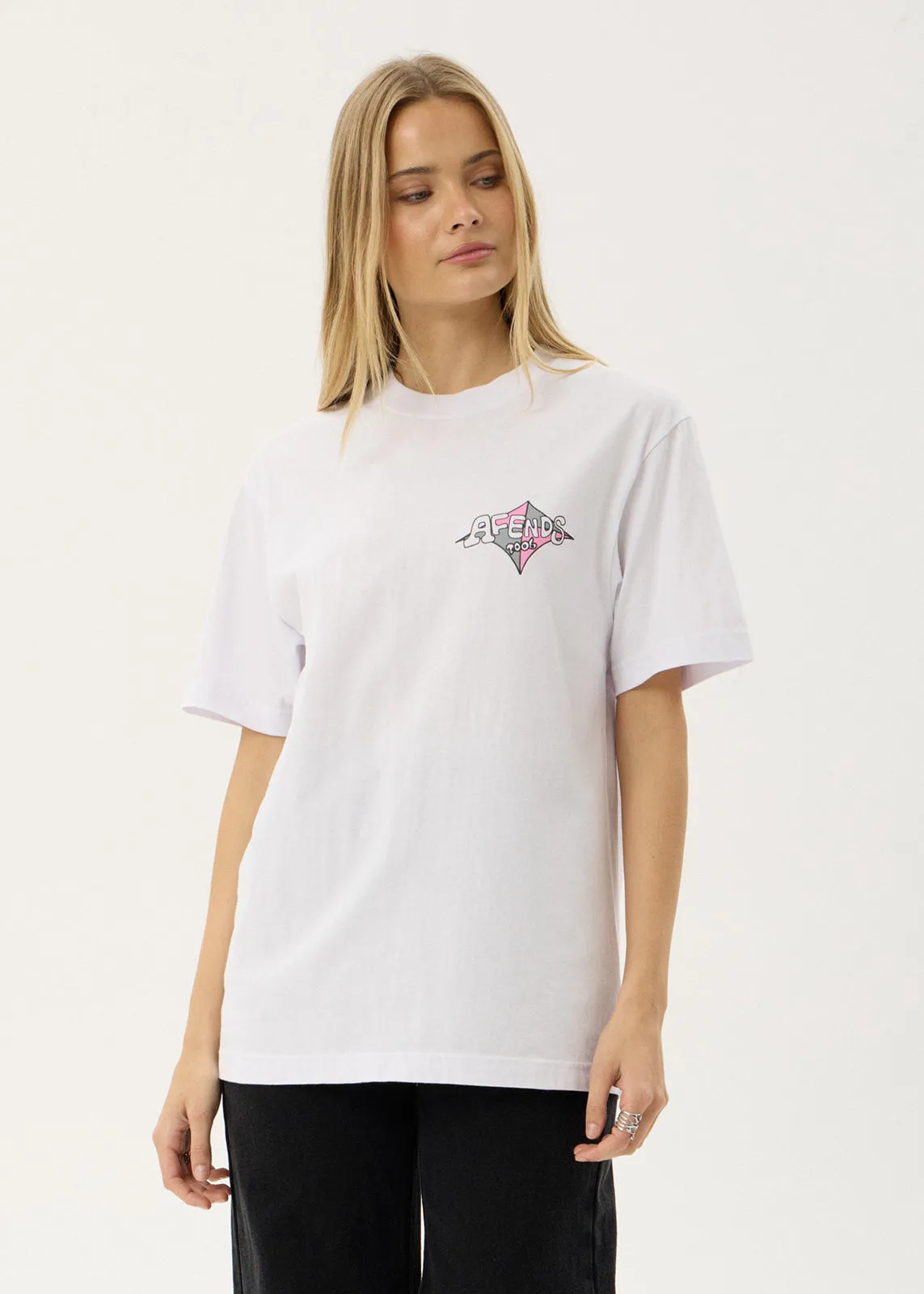 AFENDS Mens Session - Retro Tee - White sold by Afends product image thumbnail 2