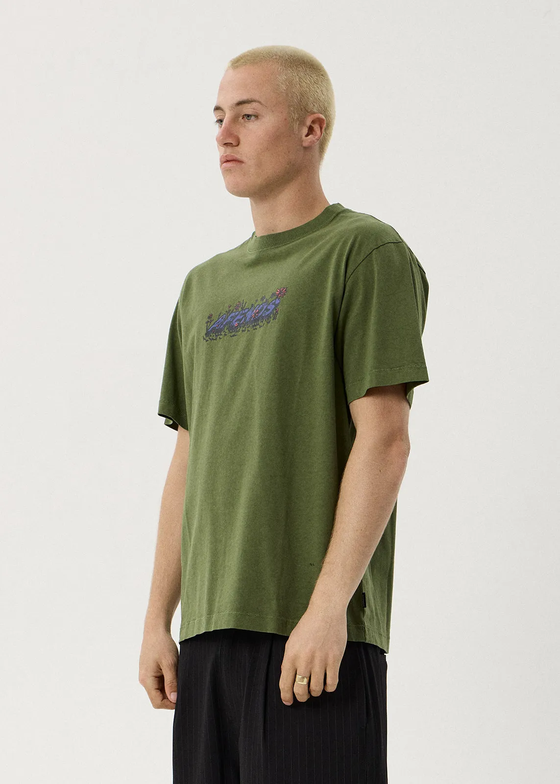 AFENDS Meadow - Retro Tee - Washed Cypress sold by Afends product image thumbnail 3