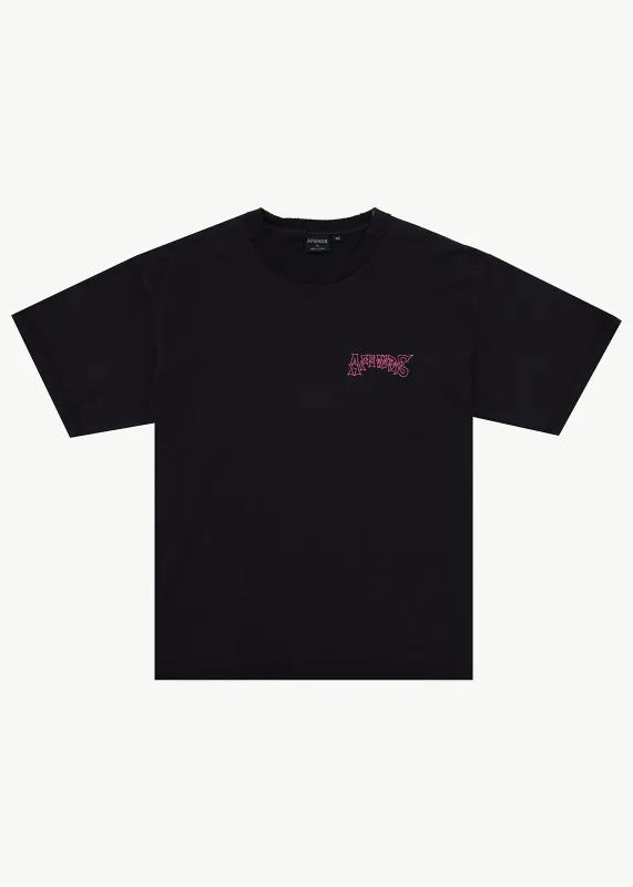 AFENDS Goddess - Heavyweight Boxy Tee - Stone Black made by Afends