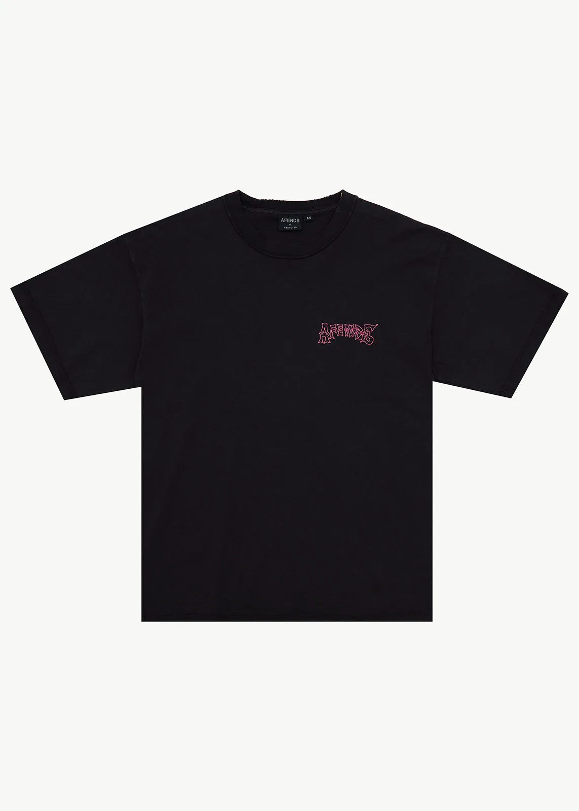 AFENDS Goddess - Heavyweight Boxy Tee - Stone Black sold by Afends