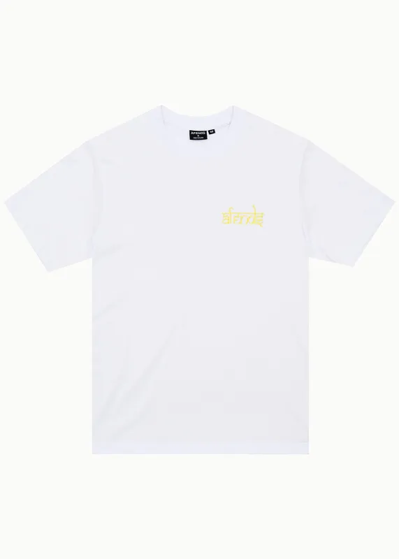 AFENDS Steady - Retro Tee - White made by Afends