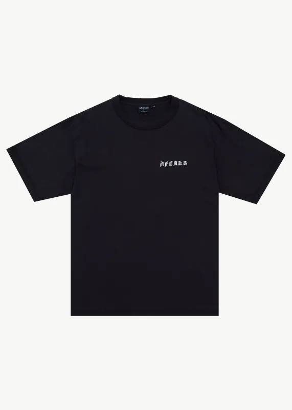 AFENDS Constellation - Heavyweight Boxy Tee - Stone Black made by Afends