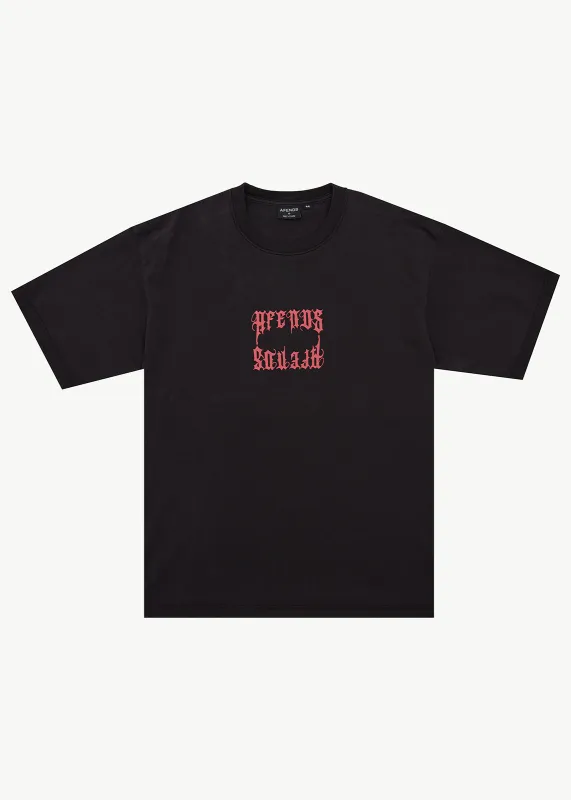 AFENDS Mirror - Heavyweight Boxy Tee - Stone Black made by Afends