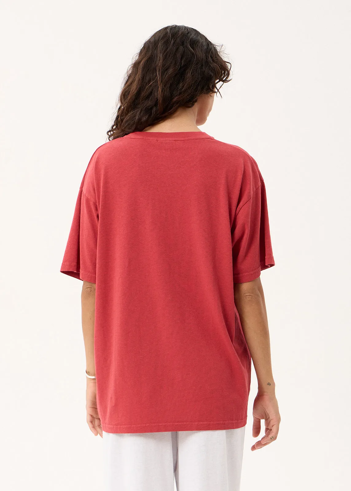 AFENDS Easty Flash - Oversized Tee - Vintage Cherry sold by Afends product image thumbnail 5