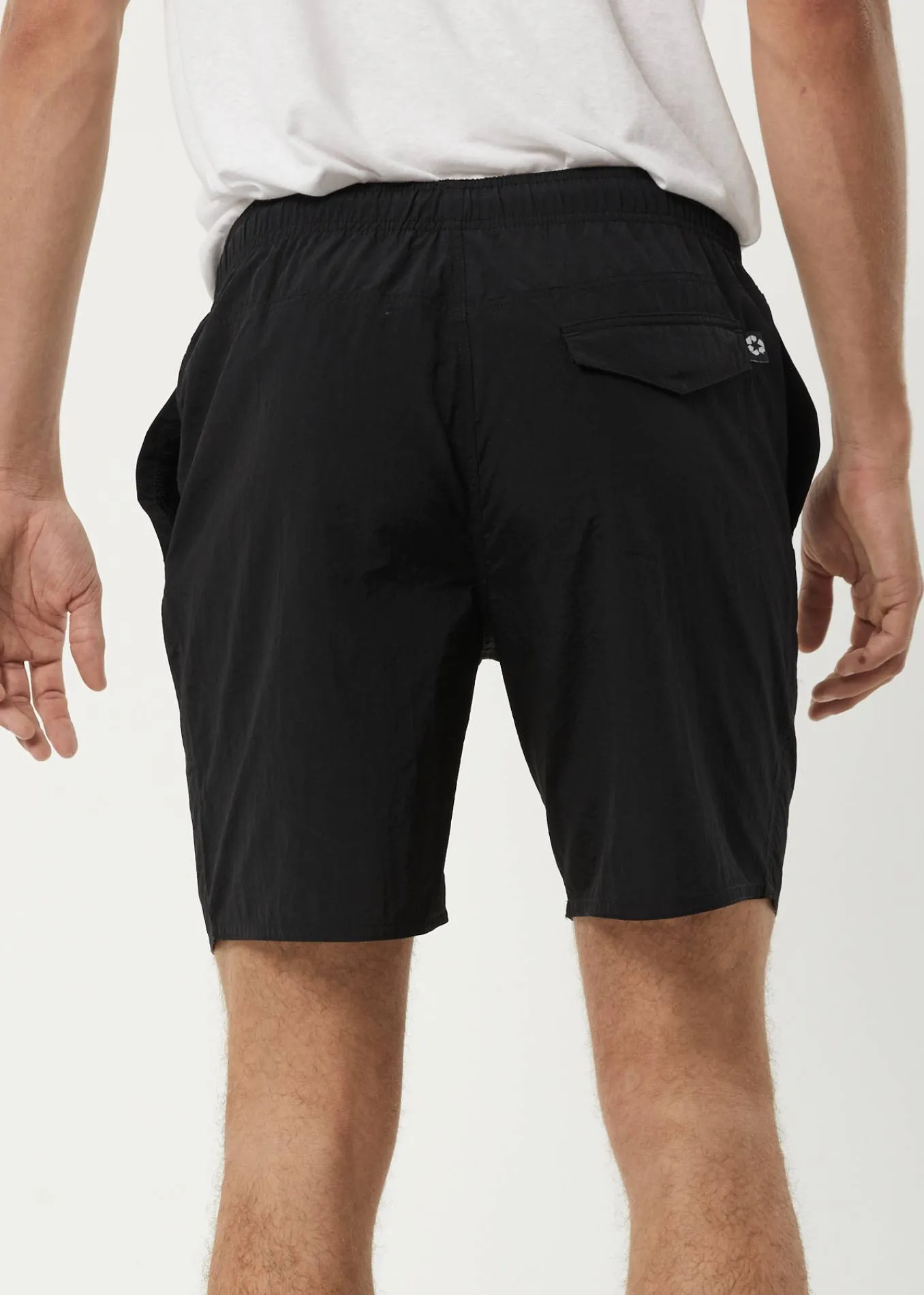 AFENDS Mens Baywatch Flowers - Elastic Waist Shorts - Black sold by Afends product image thumbnail 5