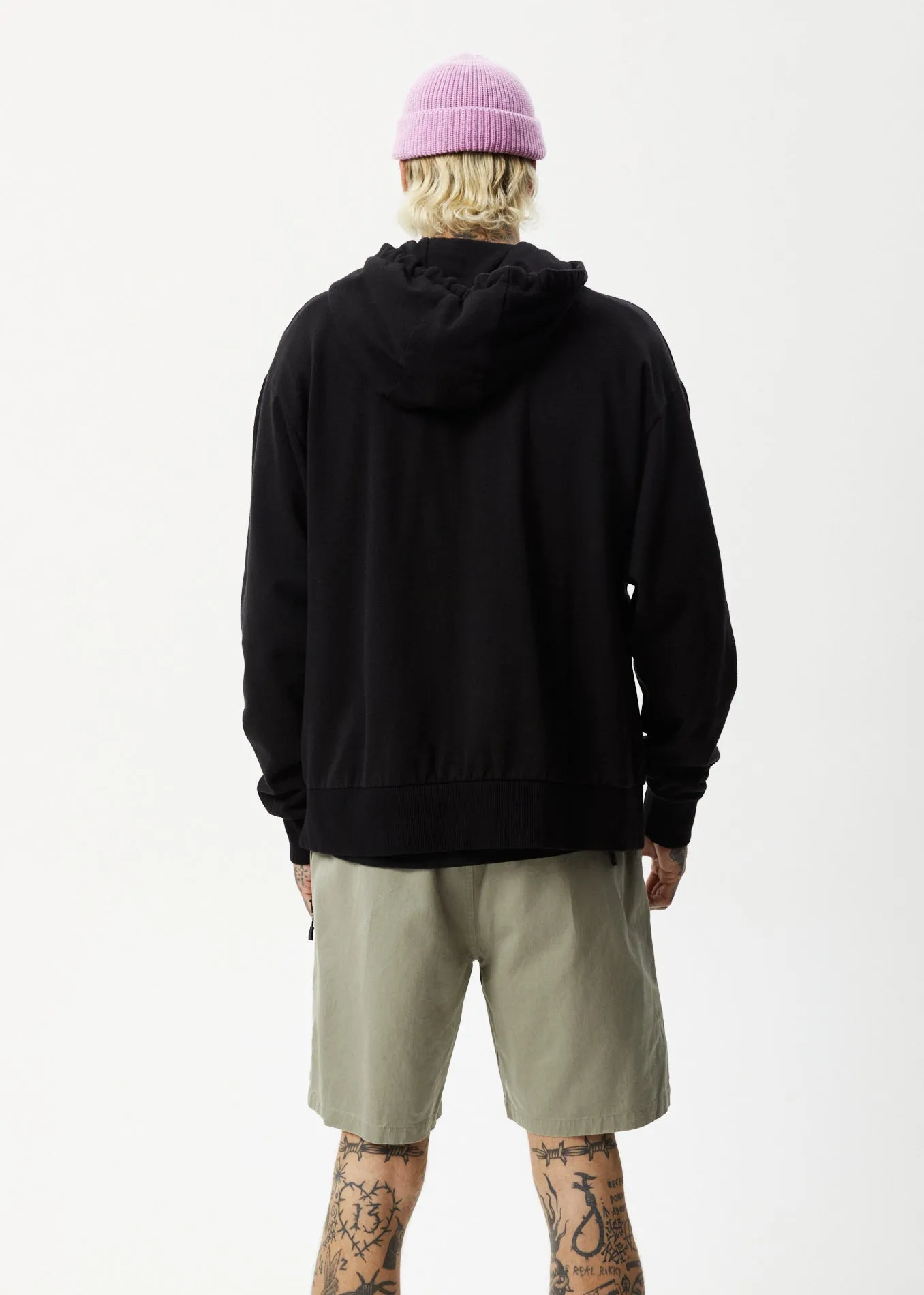 AFENDS Mens All Day - Relaxed Hoodie - Black sold by Afends product image thumbnail 4