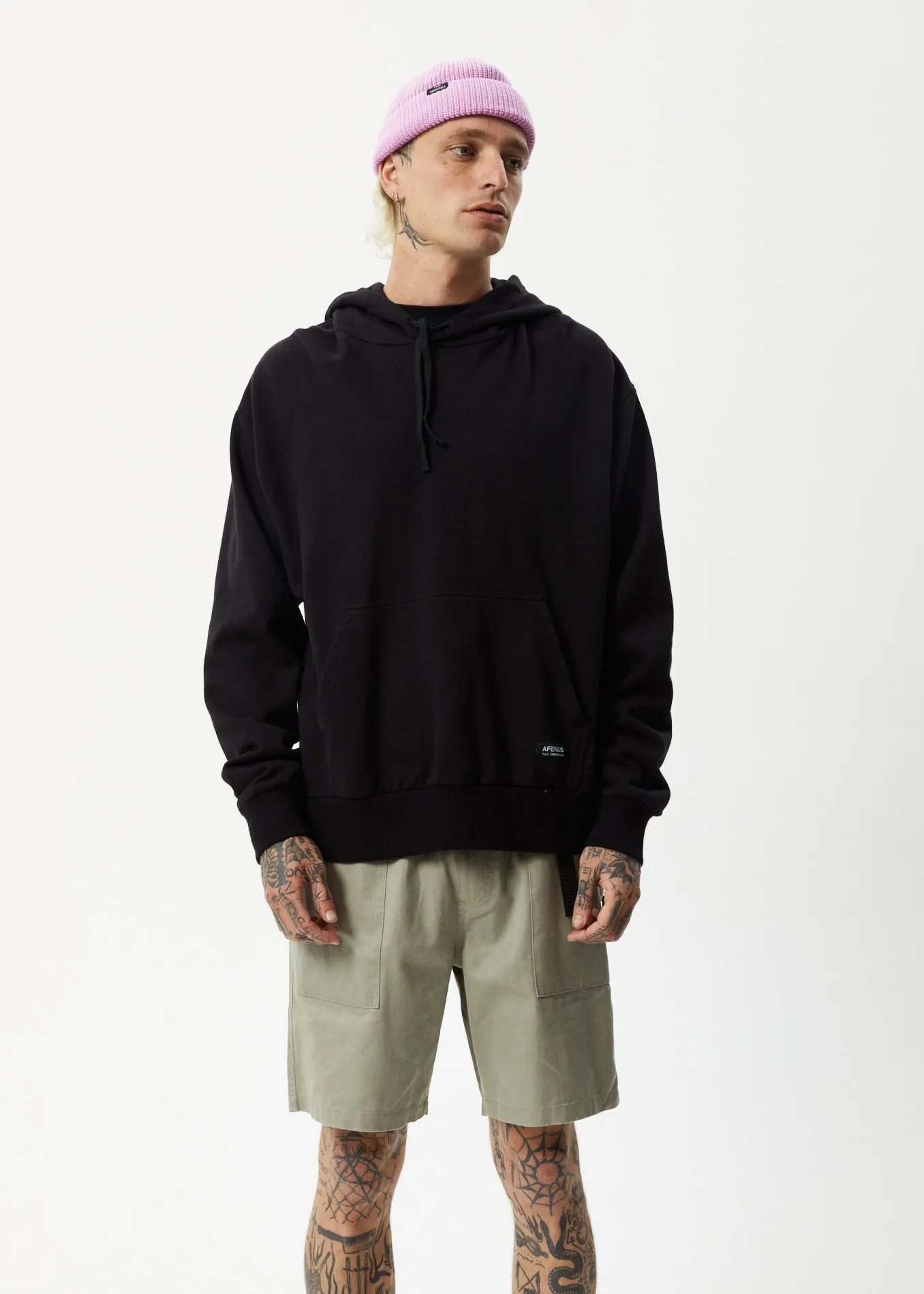 AFENDS Mens All Day - Relaxed Hoodie - Black sold by Afends product image thumbnail 3