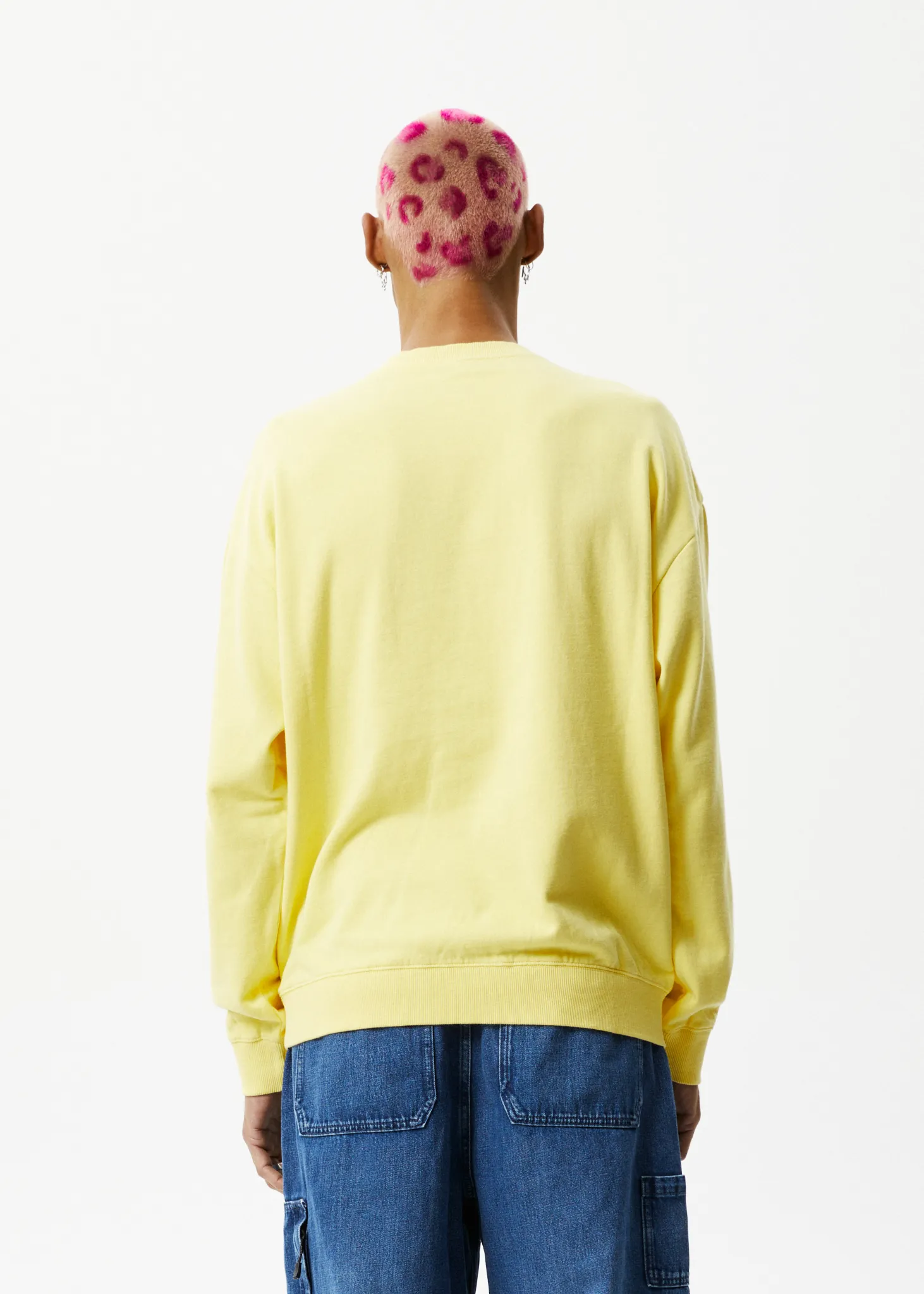 AFENDS Mens Bloom - Crew Neck Jumper - Butter sold by Afends product image thumbnail 5