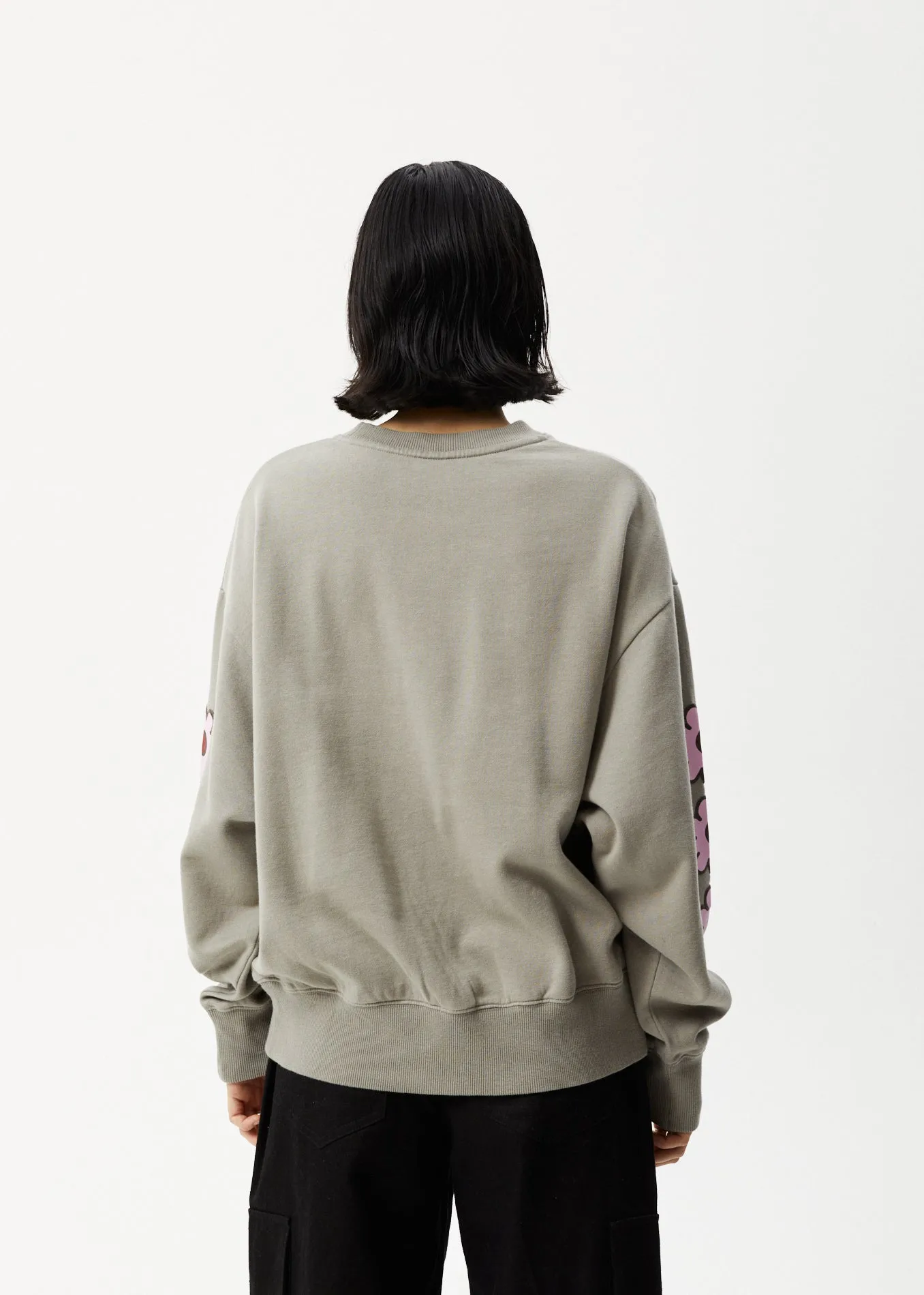 AFENDS Womens Flower - Crew Neck Jumper - Olive sold by Afends product image thumbnail 5
