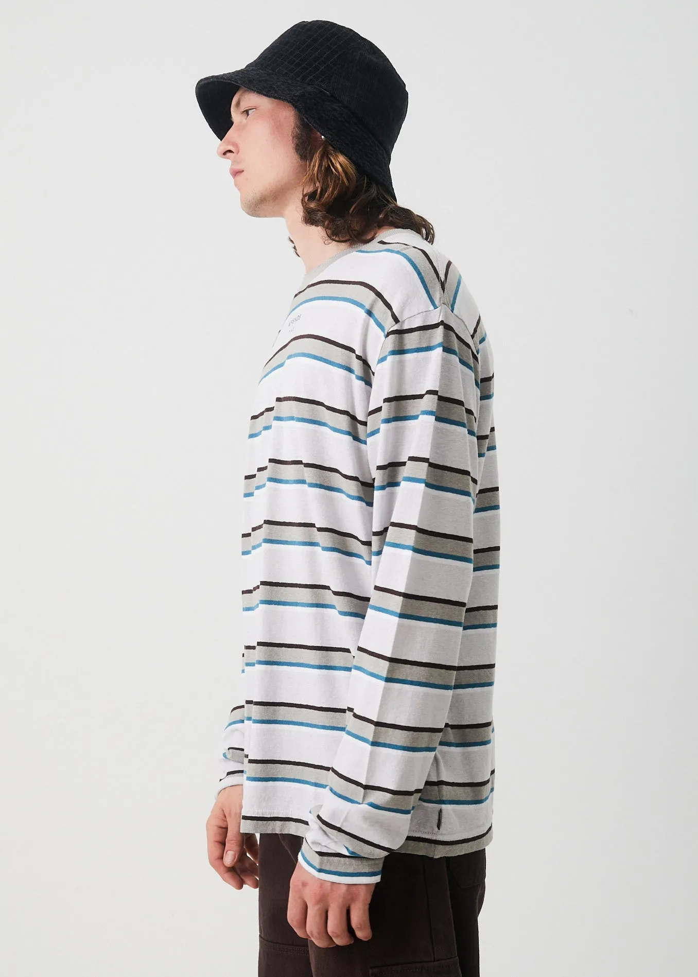 AFENDS Mens THC - Hemp Stripe Long Sleeve Tee - Desert sold by Afends product image thumbnail 4