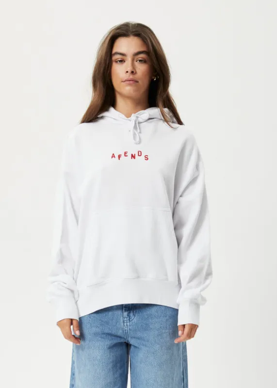 AFENDS Womens Kala - Hoodie - White sold by Afends