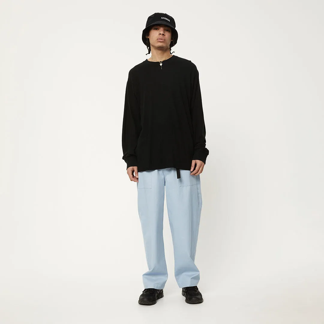 AFENDS Mens Essential - Retro Long Sleeve Tee - Black sold by Afends product image thumbnail 5