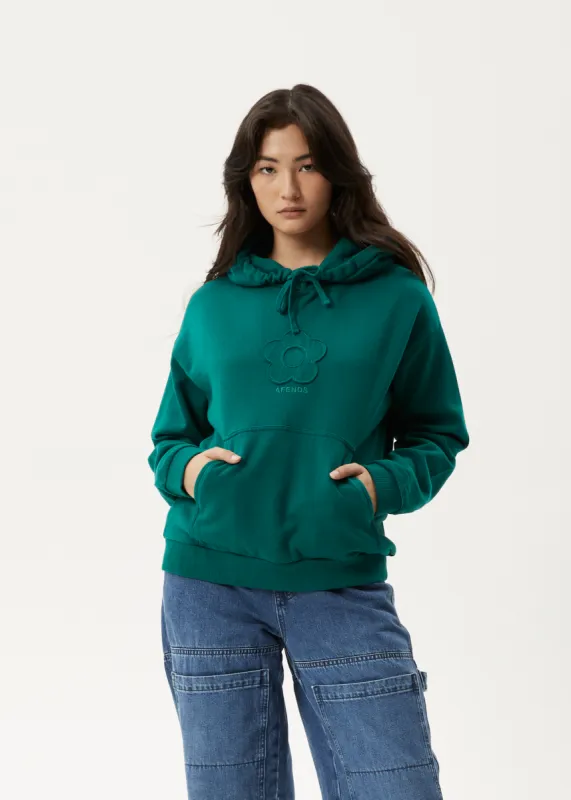 AFENDS Womens Blossom - Hoodie - Pine sold by Afends