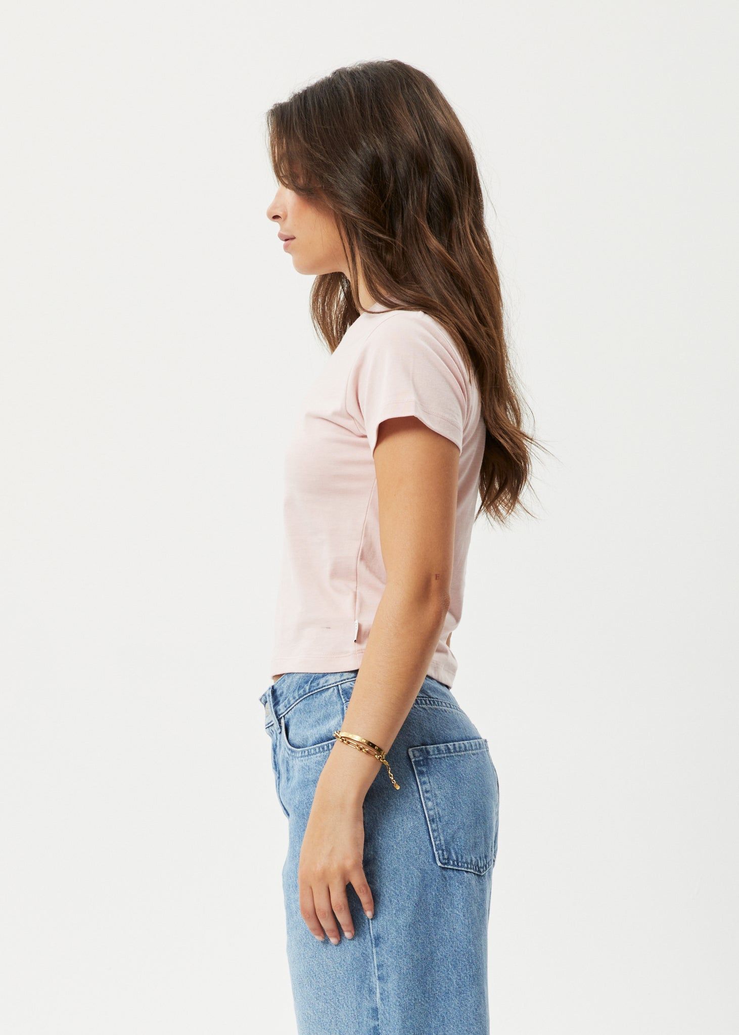 Afends Womens Taylor - Recycled Baby T-Shirt - Lotus sold by Afends product image thumbnail 4