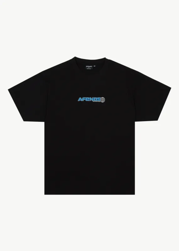 AFENDS Mens Pilot - Boxy T-Shirt - Black sold by Afends