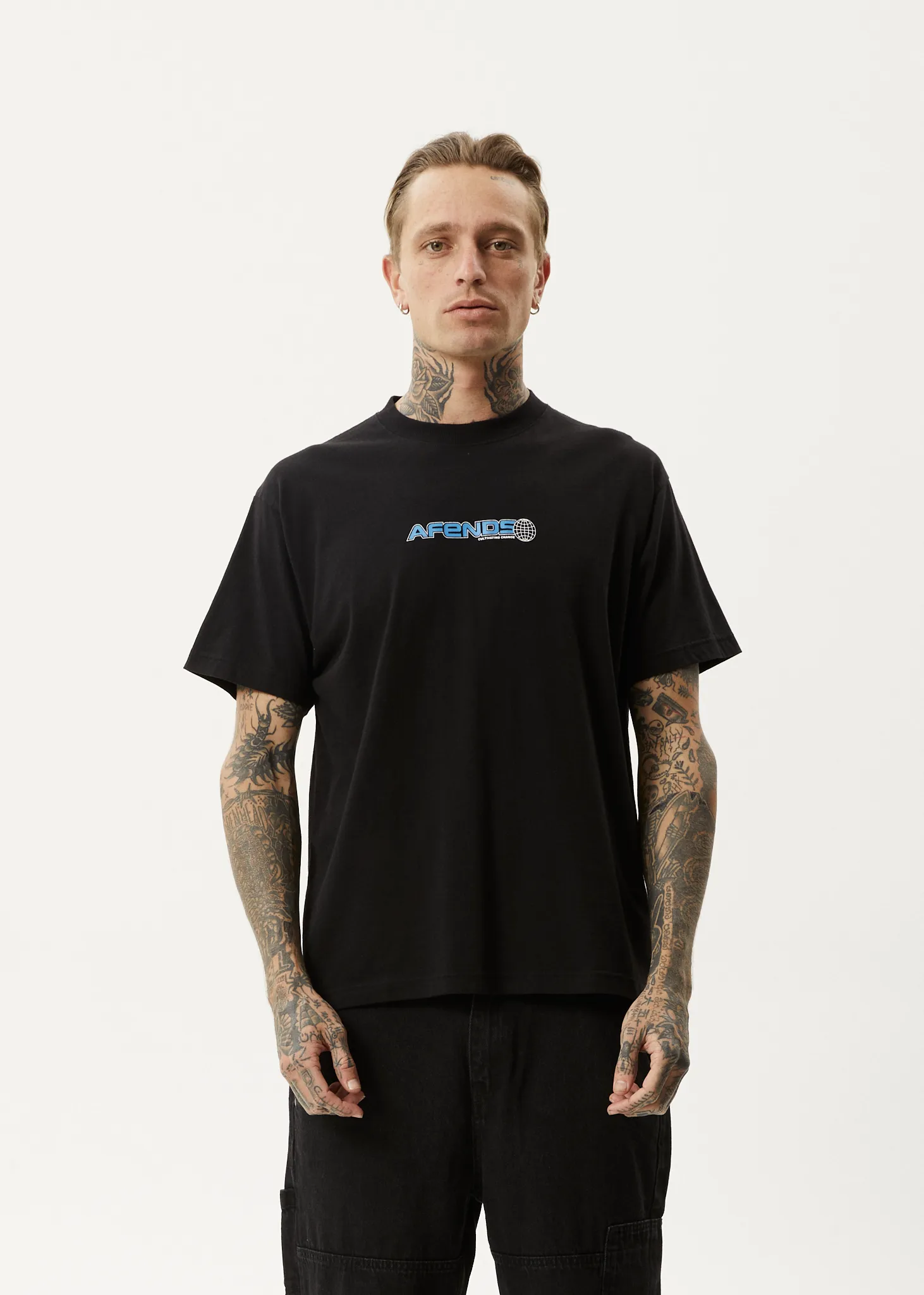AFENDS Mens Pilot - Boxy T-Shirt - Black sold by Afends product image thumbnail 2