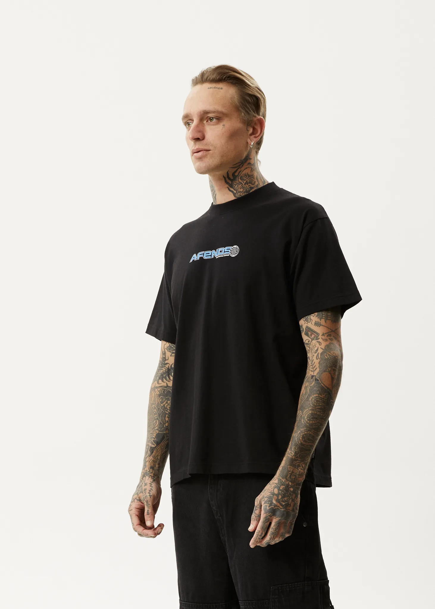AFENDS Mens Pilot - Boxy T-Shirt - Black sold by Afends product image thumbnail 3