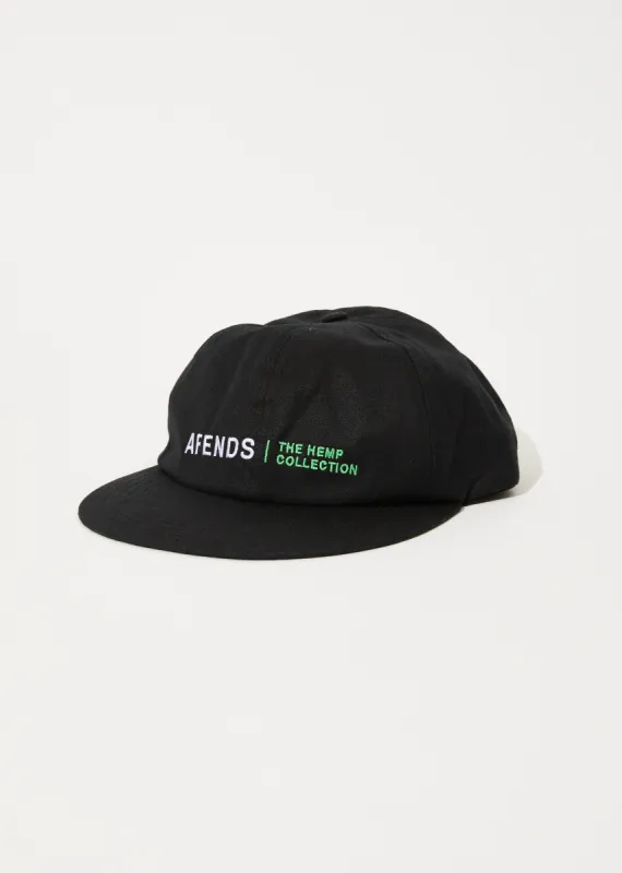 AFENDS Unisex Horizon - 6 Panel Cap - Black sold by Afends