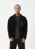 AFENDS Mens Arctic - Fleece Zip Up Jacket - Black sold by Afends