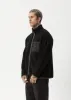 AFENDS Mens Arctic - Fleece Zip Up Jacket - Black sold by Afends