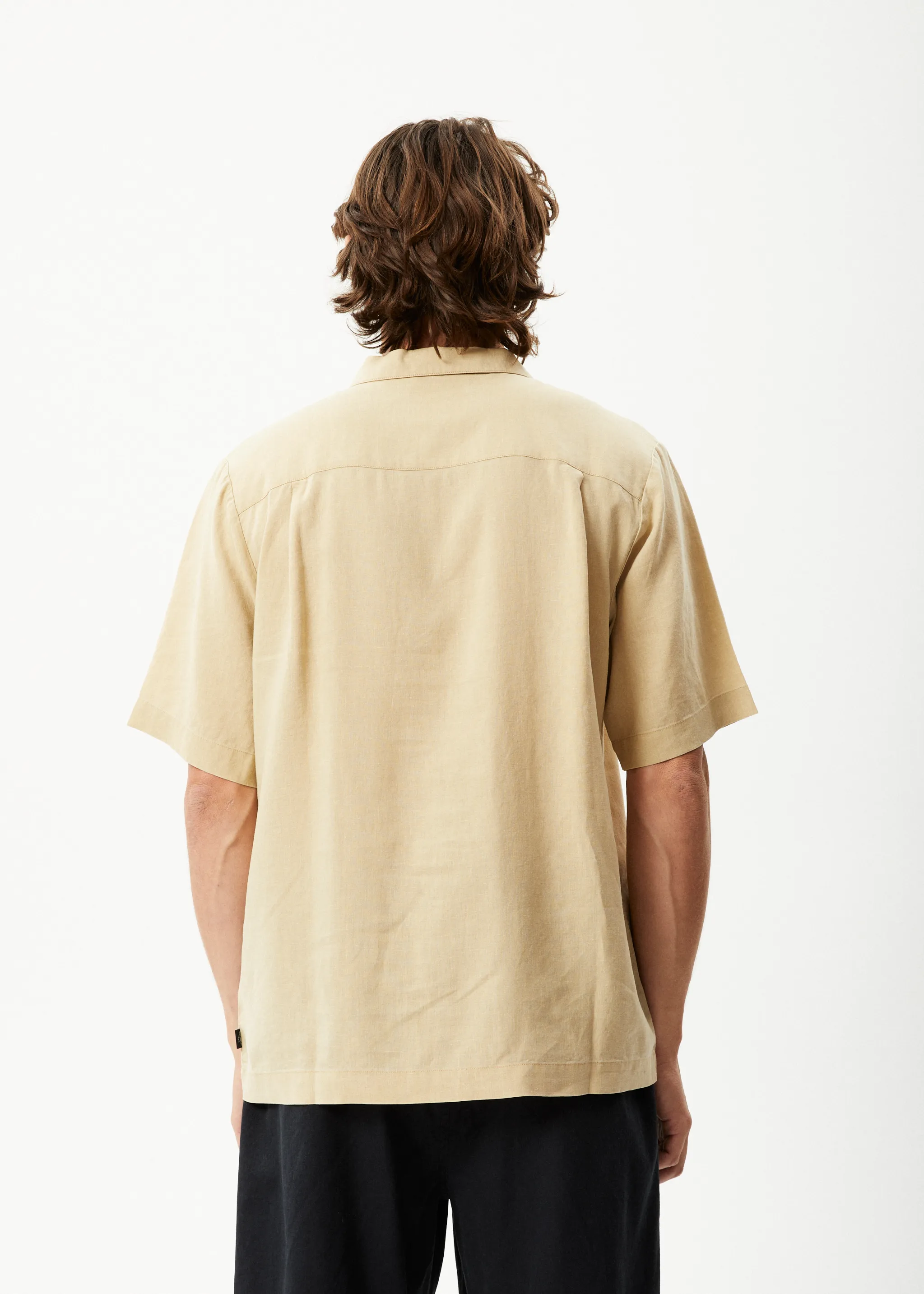 AFENDS Mens Daily - Cuban Shorts Sleeve Shirt - Camel sold by Afends product image thumbnail 4