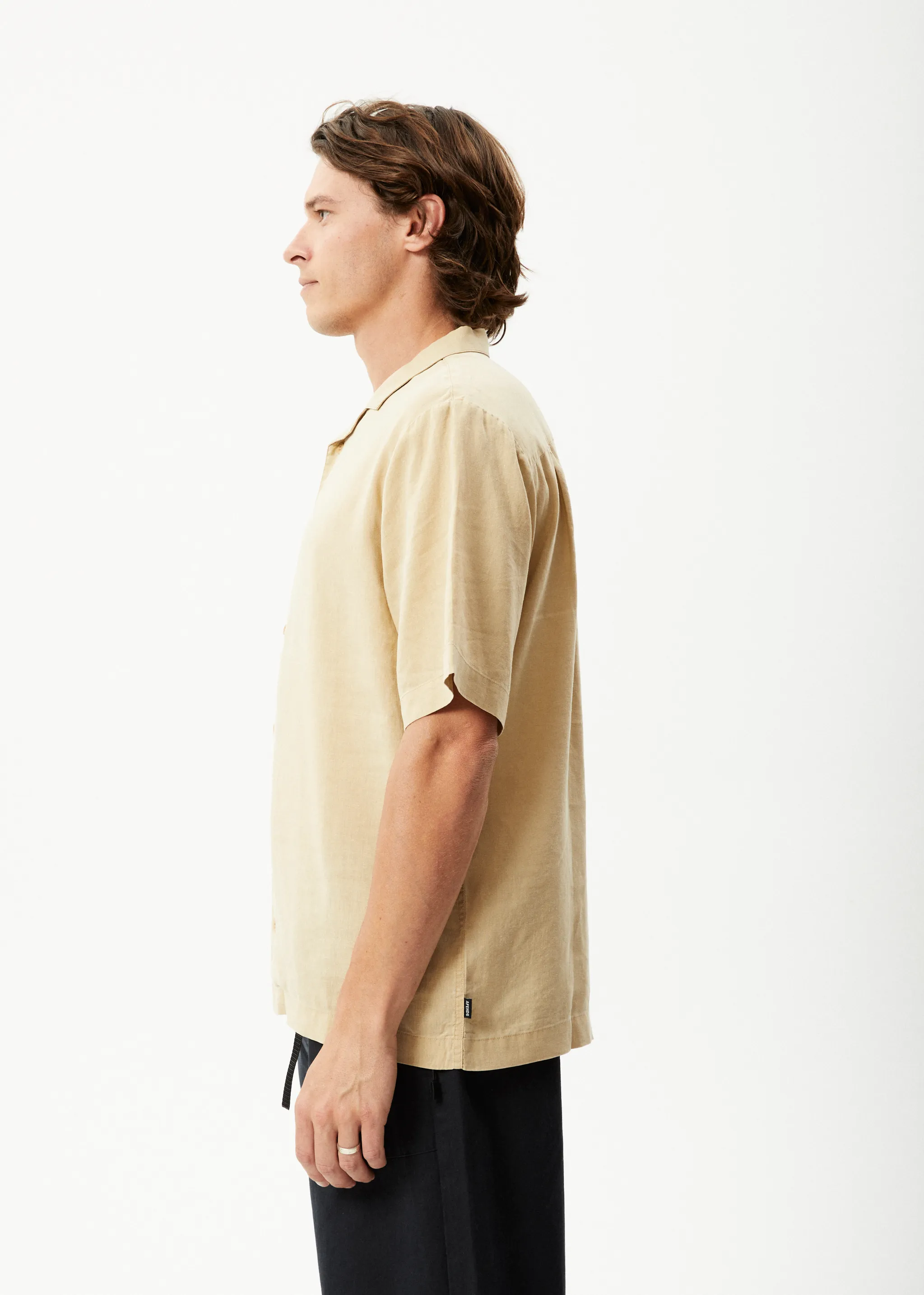 AFENDS Mens Daily - Cuban Shorts Sleeve Shirt - Camel sold by Afends product image thumbnail 3