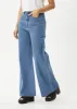 AFENDS Womens Gigi - Denim Flared Jean - Worn Blue sold by Afends