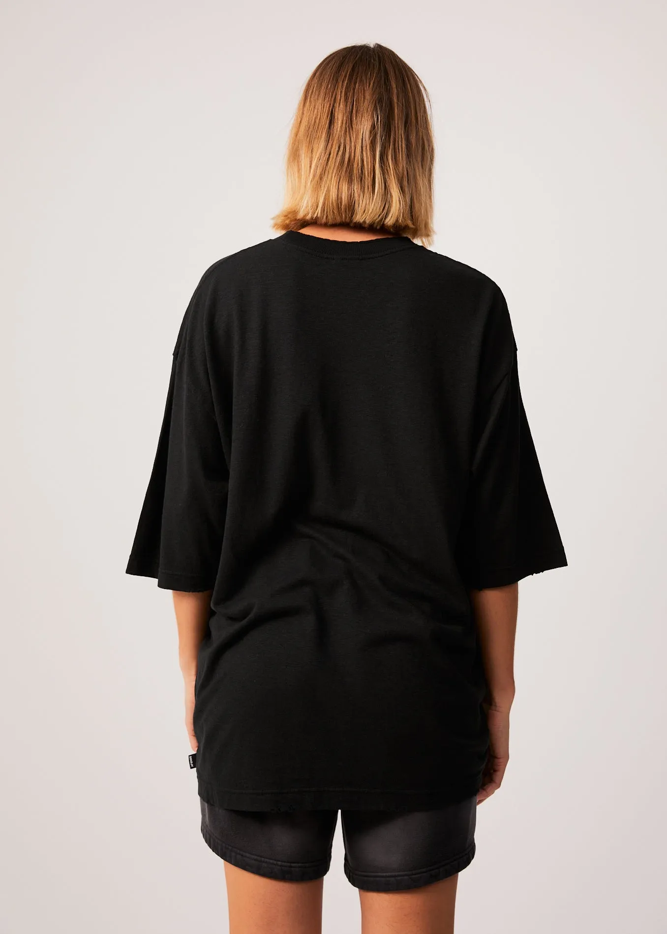 AFENDS Womens Shell - Oversized Graphic T-Shirt - Black sold by Afends product image thumbnail 5