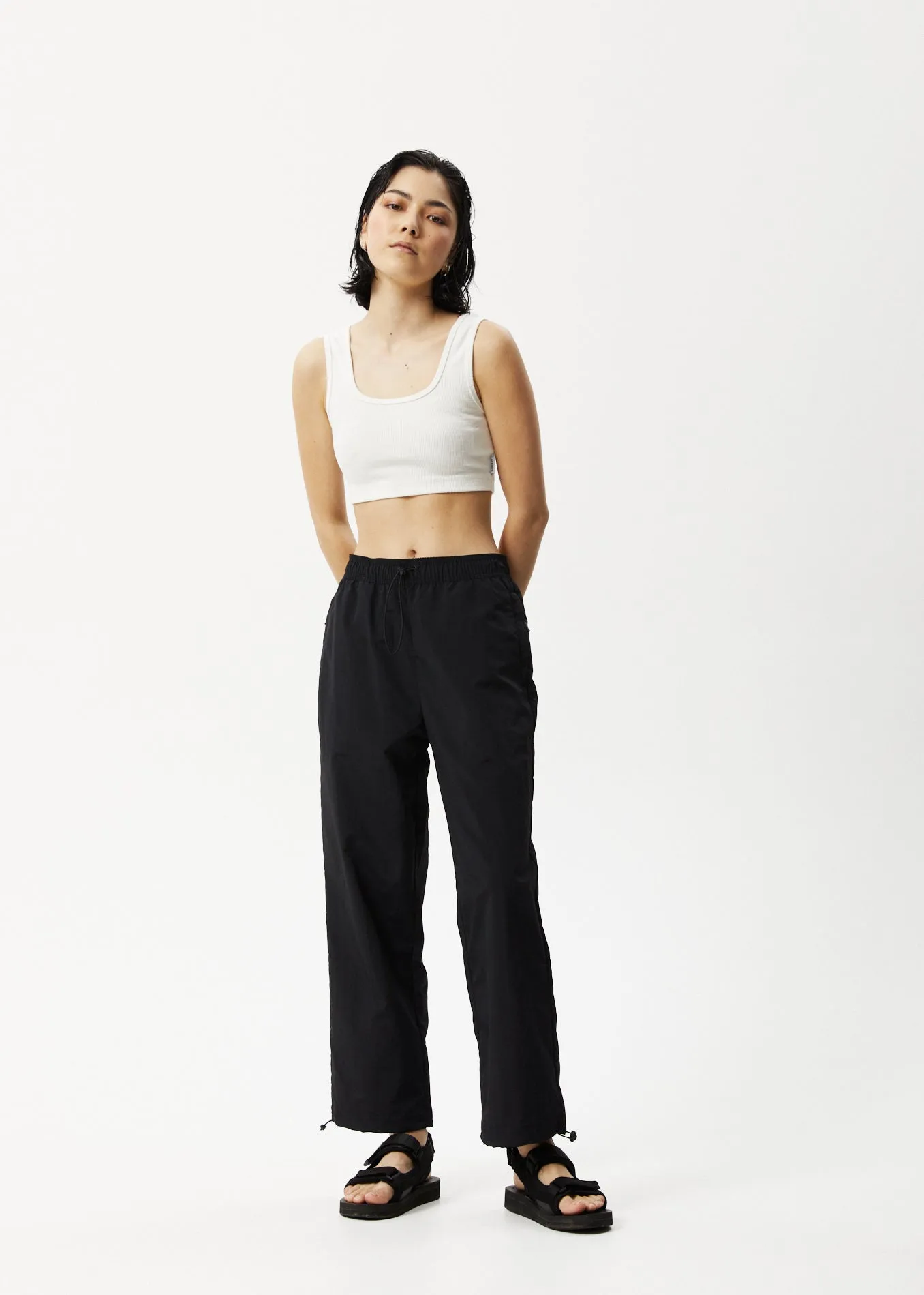 AFENDS Womens Octave - Spray Pants - Black sold by Afends