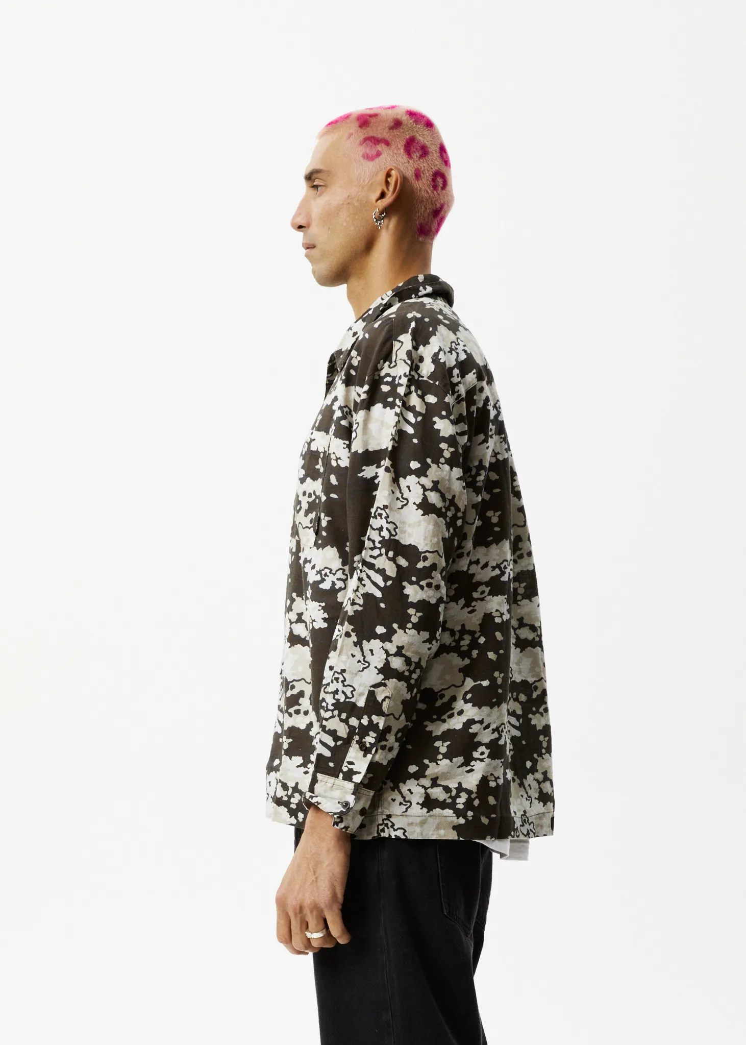 AFENDS Mens Jungle - Long Sleeve Shirt - Earth Camo sold by Afends product image thumbnail 5