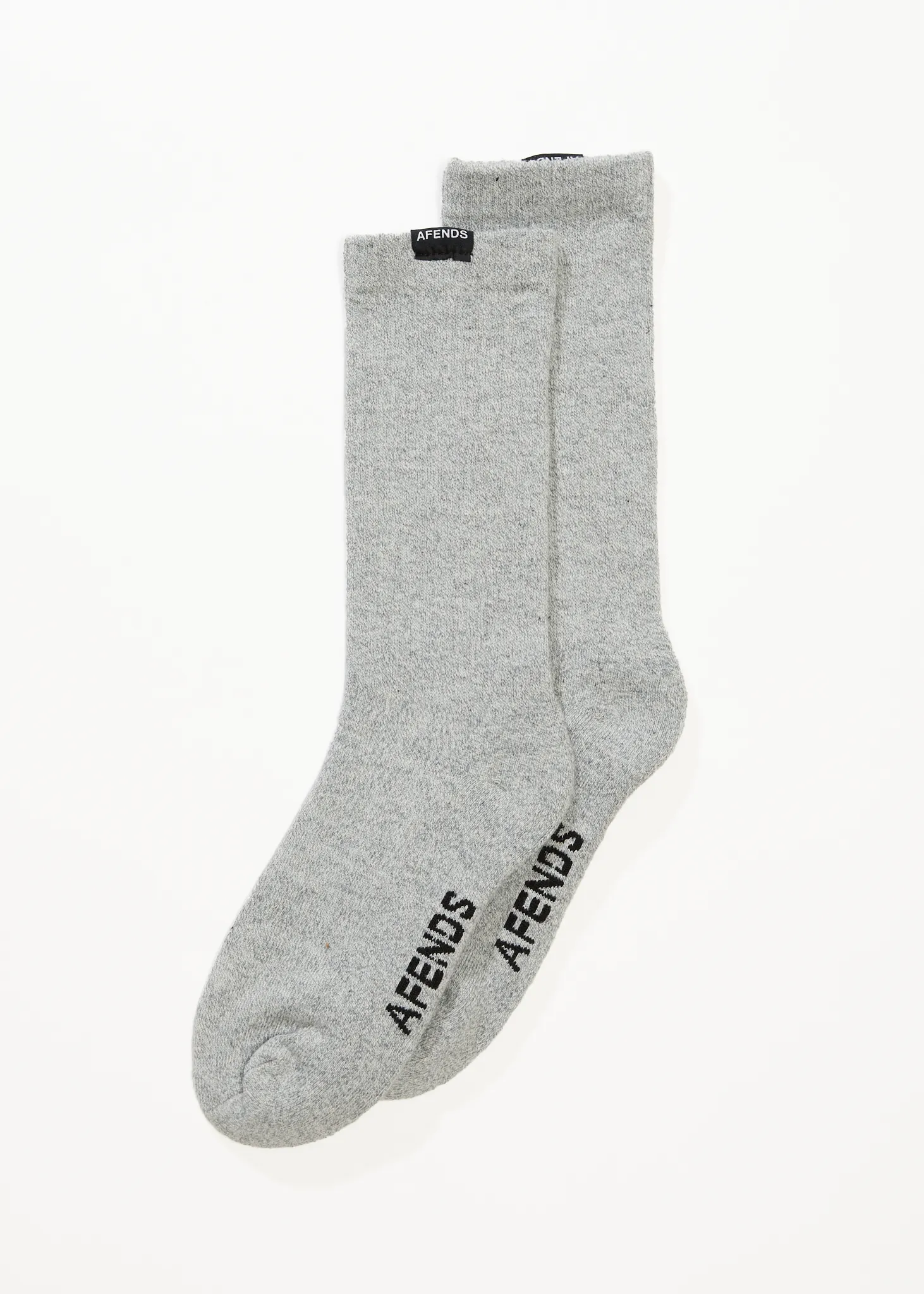 AFENDS Mens Everyday - Socks One Pack - Shadow Grey Marle sold by Afends product image thumbnail 3