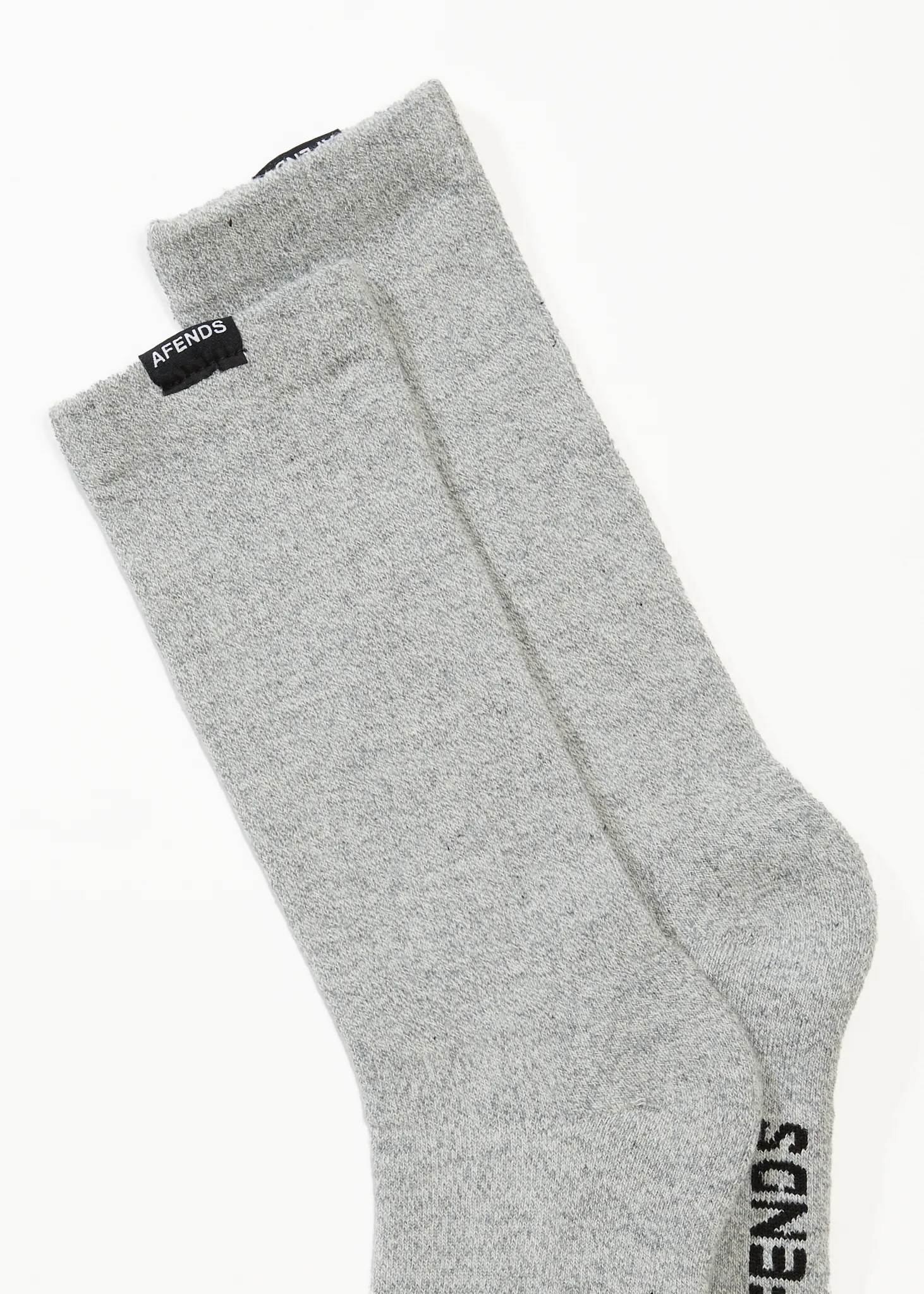 AFENDS Mens Everyday - Socks One Pack - Shadow Grey Marle sold by Afends product image thumbnail 2