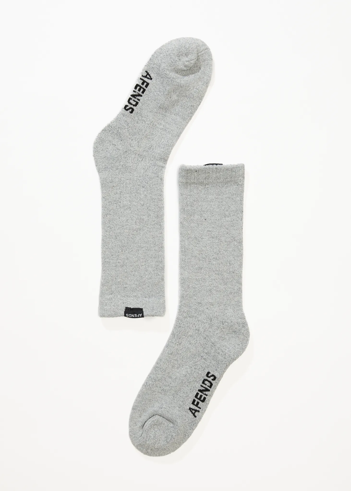 AFENDS Mens Everyday - Socks One Pack - Shadow Grey Marle sold by Afends