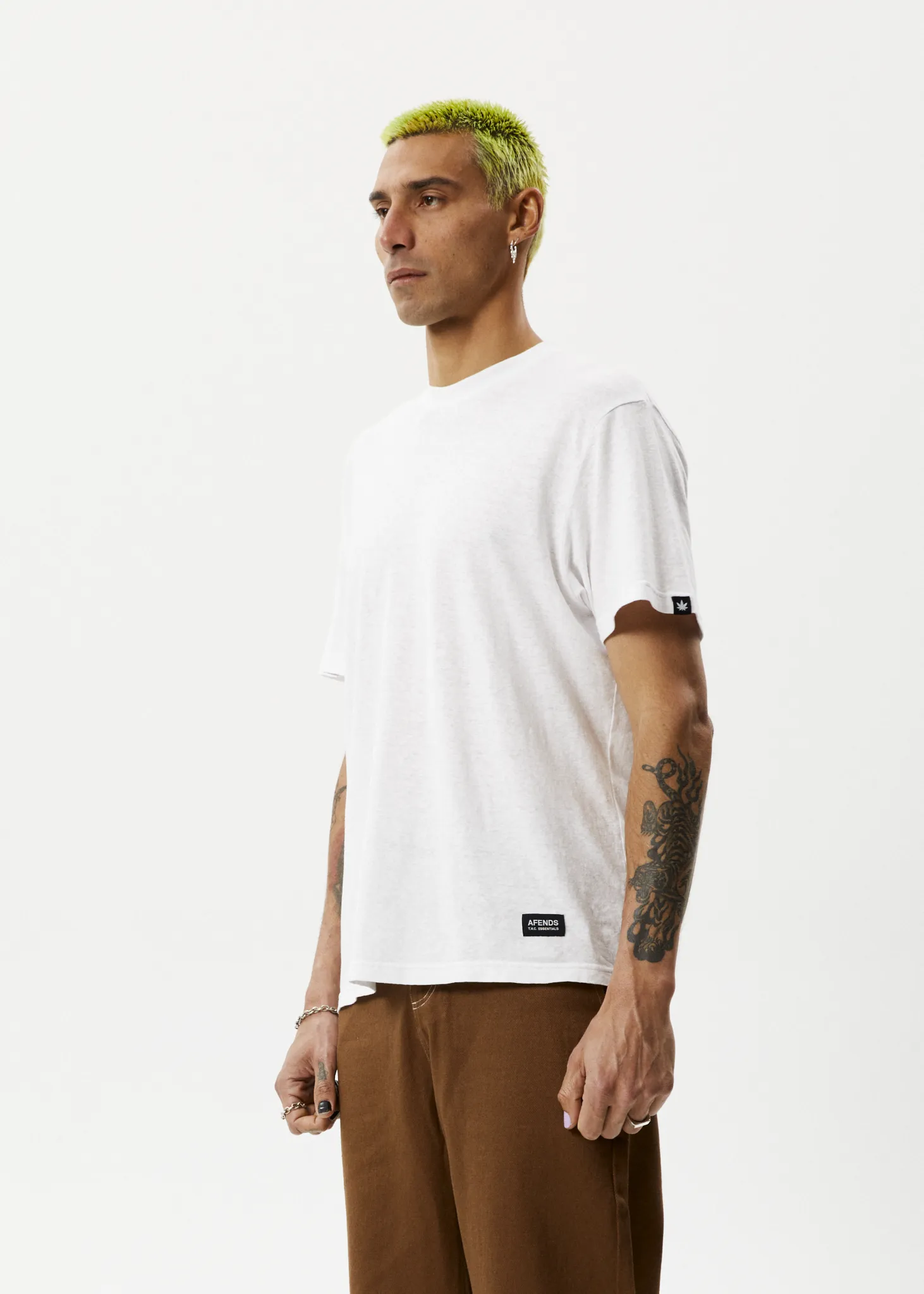AFENDS Mens Classic - Retro Tee - White sold by Afends product image thumbnail 3