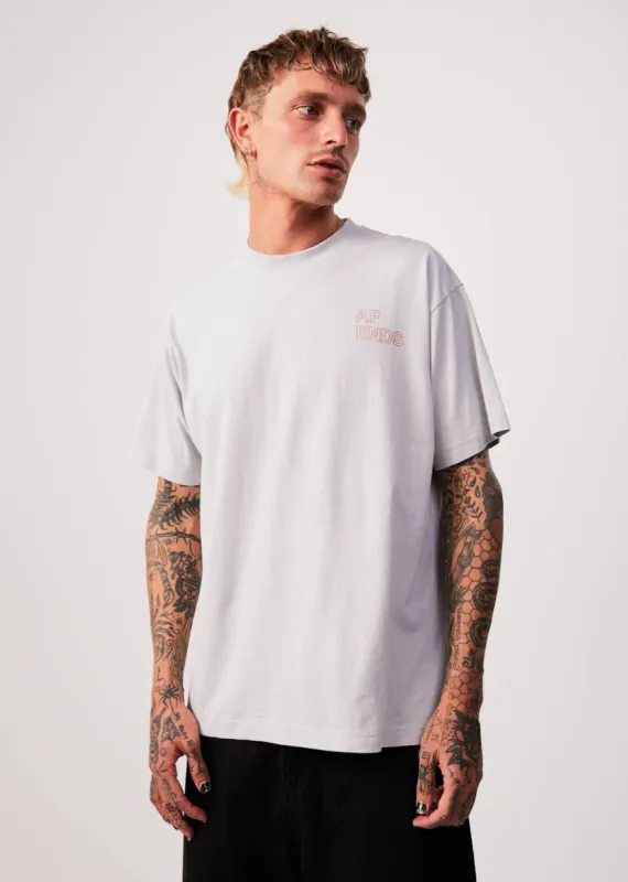 Afends Unisex Conditional - Unisex Oversized T-Shirt - Smoke sold by Afends