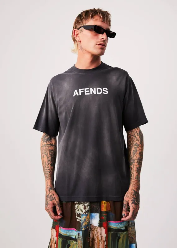 Afends Mens Millions - Recycled Retro T-Shirt - Black sold by Afends