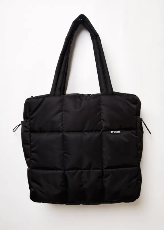 Afends Unisex Pala - Unisex Recycled Puffer Bag - Black sold by Afends