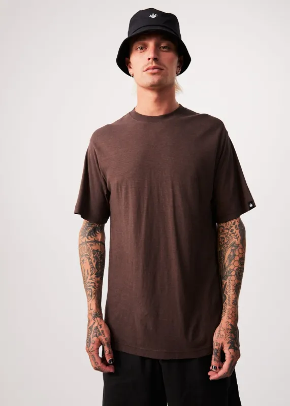 Afends Mens Classic - Hemp Retro T-Shirt - Coffee sold by Afends