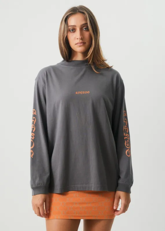 Afends Womens Luxury - Recycled Long Sleeve T-Shirt - Steel sold by Afends