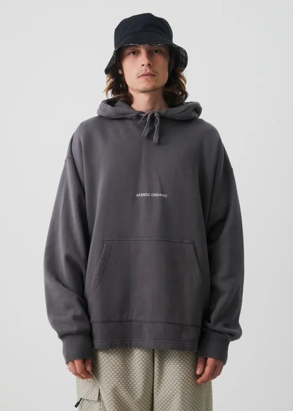 Afends Unisex Return - Unisex Organic Oversized Hoodie - Steel sold by Afends