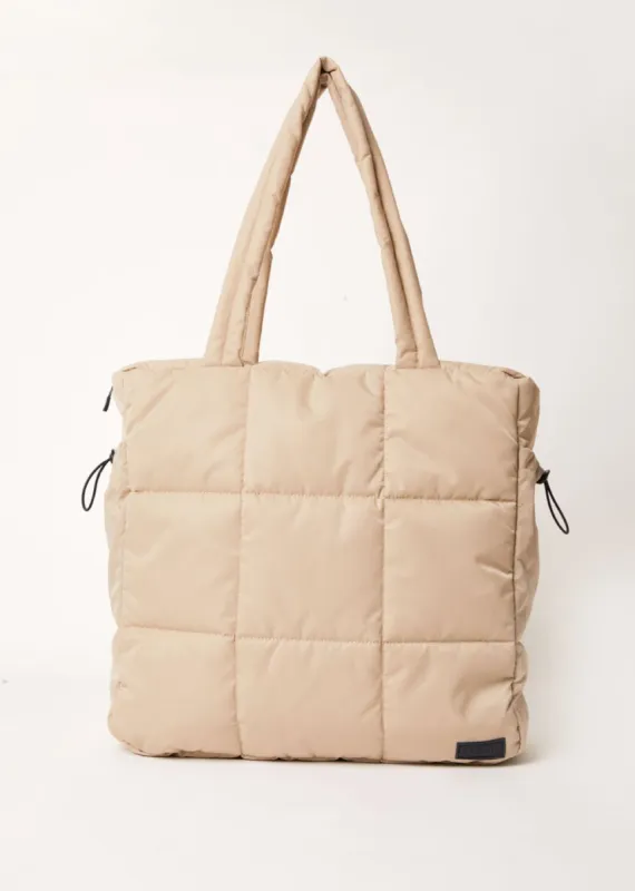 Afends Unisex Grandeur - Unisex Recycled Spray Puffer Bag - Cement sold by Afends