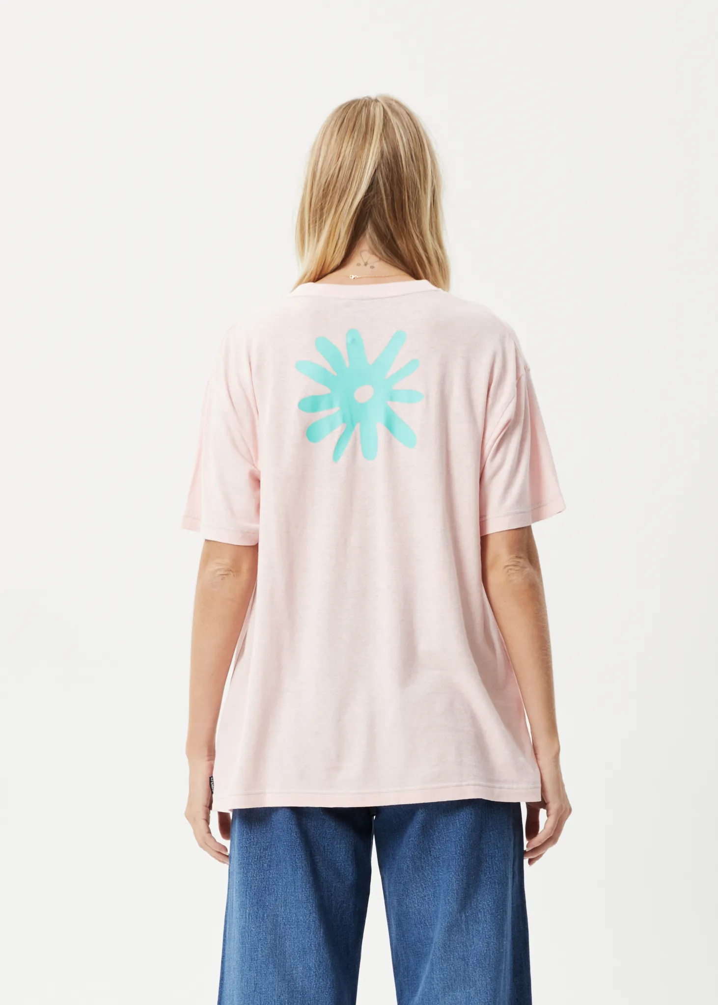 AFENDS Womens Daze Slay - Oversized Graphic T-Shirt - Stone Lotus sold by Afends product image thumbnail 2