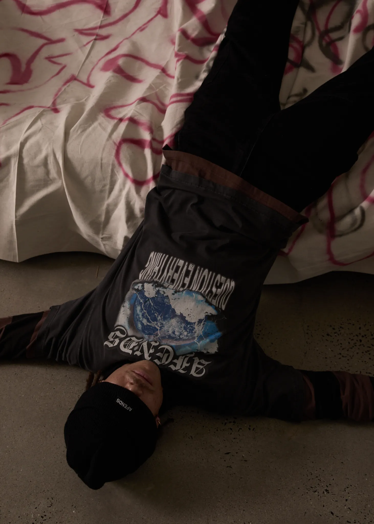 AFENDS Mens Return - Boxy Tee - Stone Black sold by Afends product image thumbnail 2