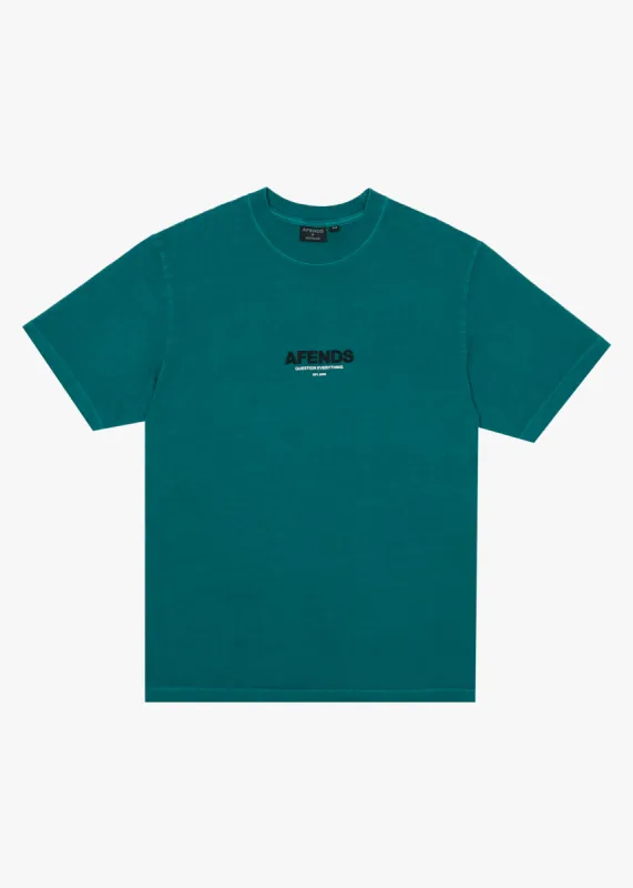 AFENDS Mens Vinyl - Retro Tee - Washed Pine sold by Afends