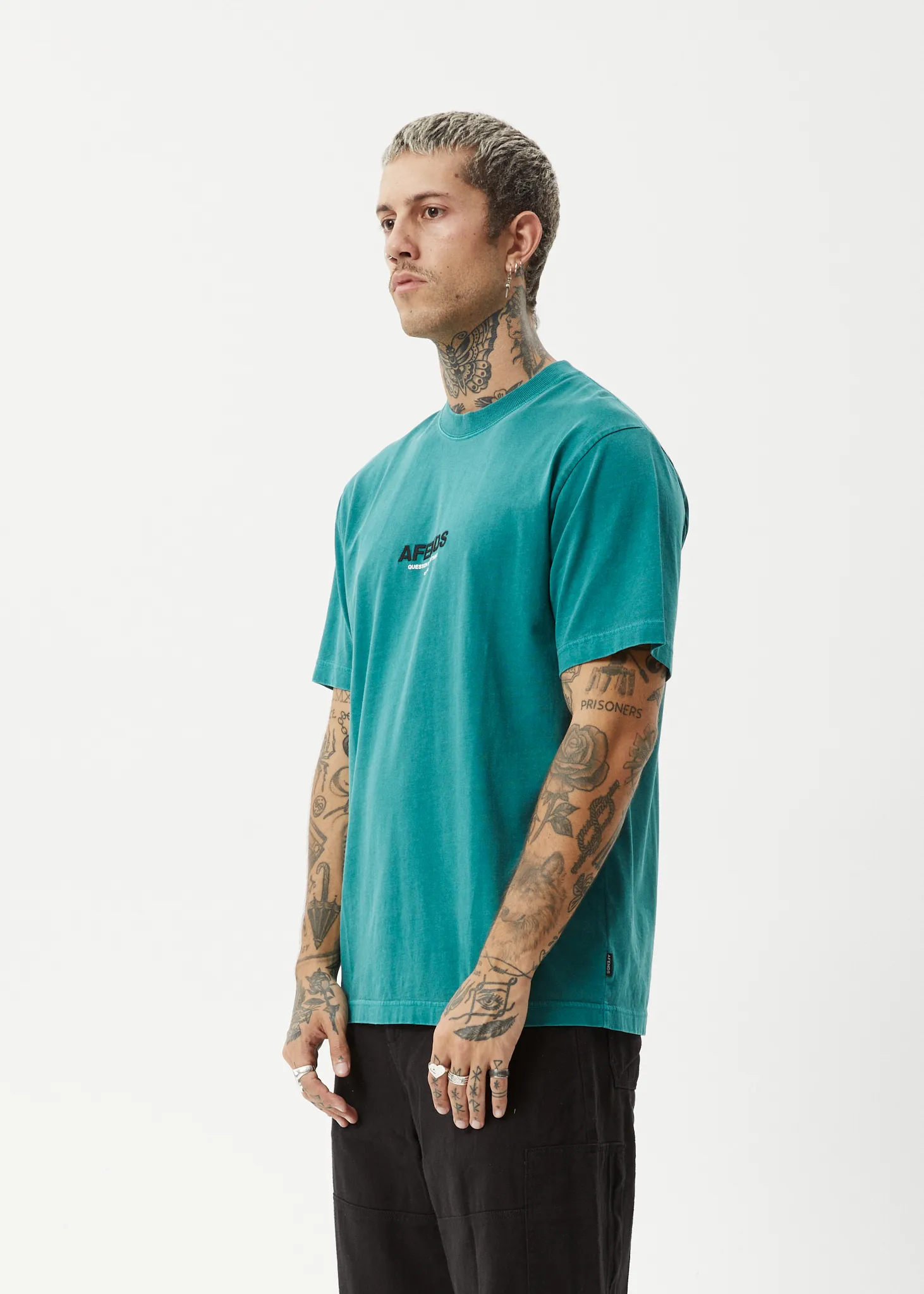 AFENDS Mens Vinyl - Retro Tee - Washed Pine sold by Afends product image thumbnail 3