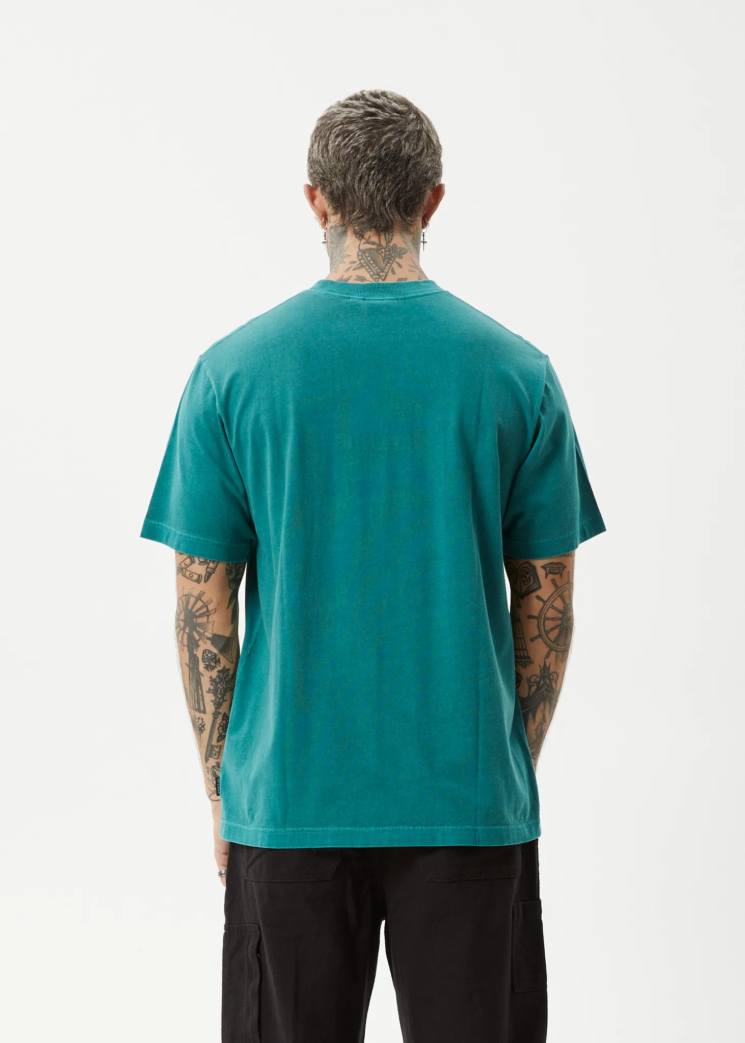 AFENDS Mens Vinyl - Retro Tee - Washed Pine sold by Afends product image thumbnail 4