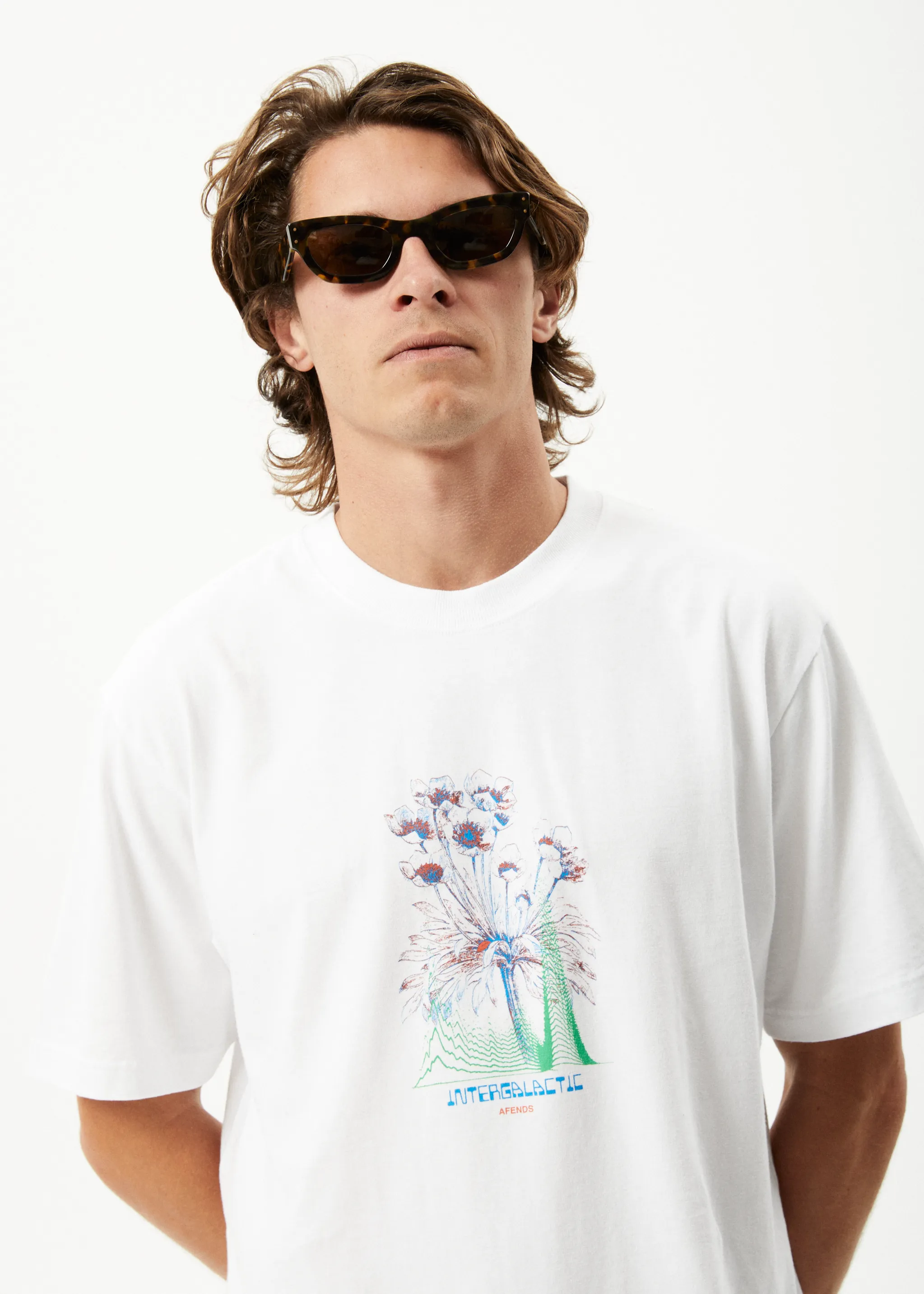 AFENDS Mens Gardener - Retro Graphic T-Shirt - White sold by Afends product image thumbnail 3