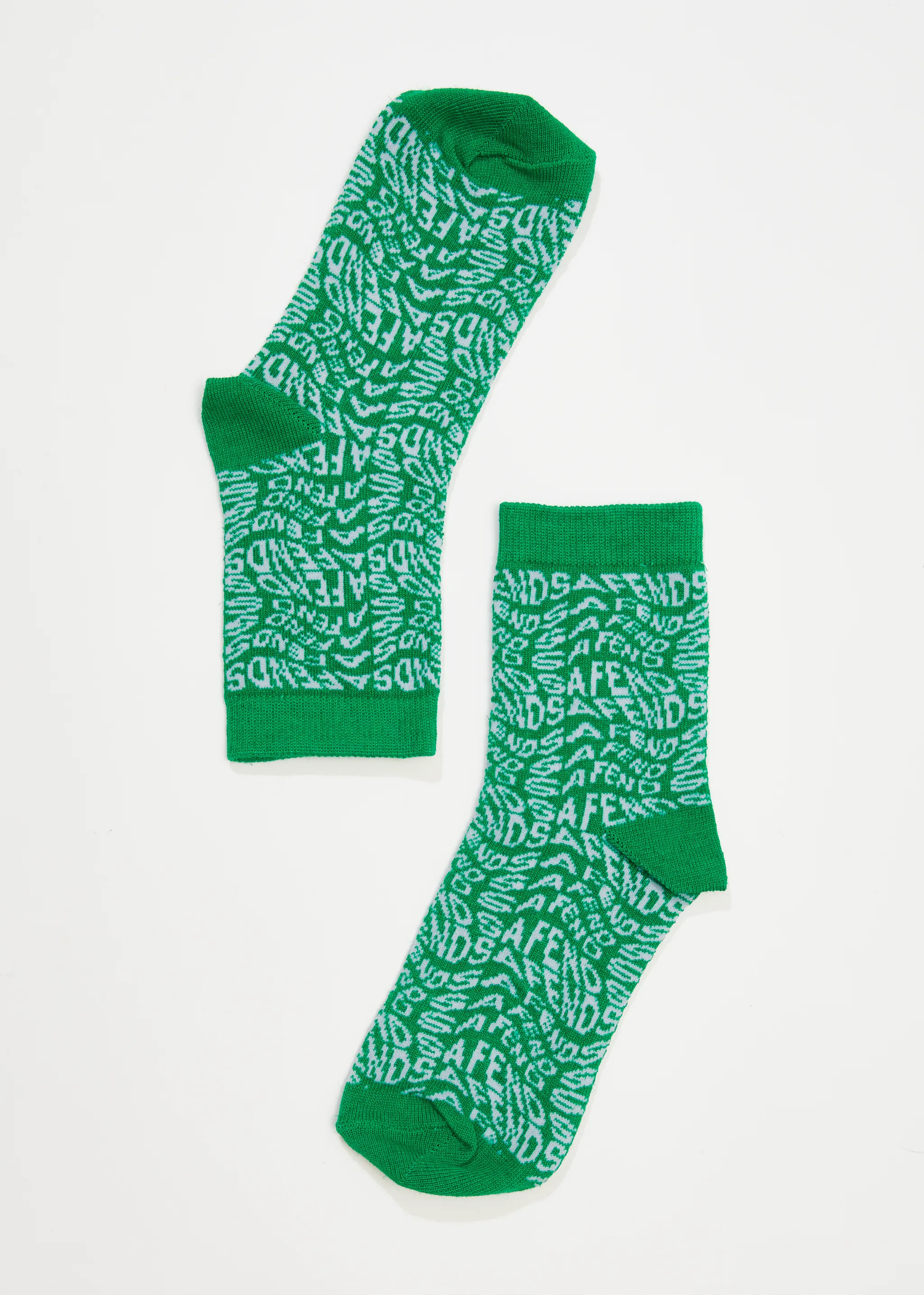 AFENDS Unisex Spiral - Crew Socks - Forest sold by Afends