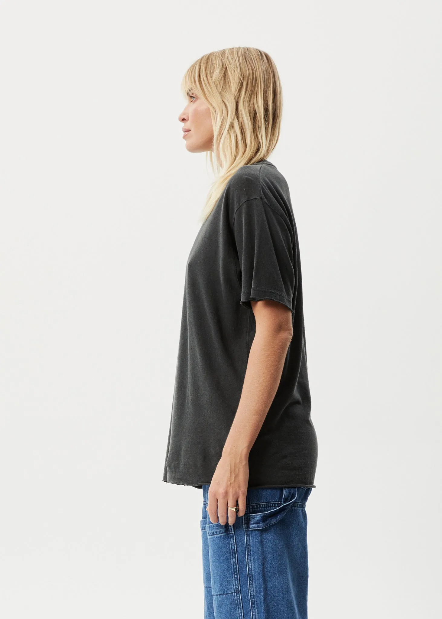 AFENDS Womens Slay - Oversized Tee - Stone Black sold by Afends product image thumbnail 3