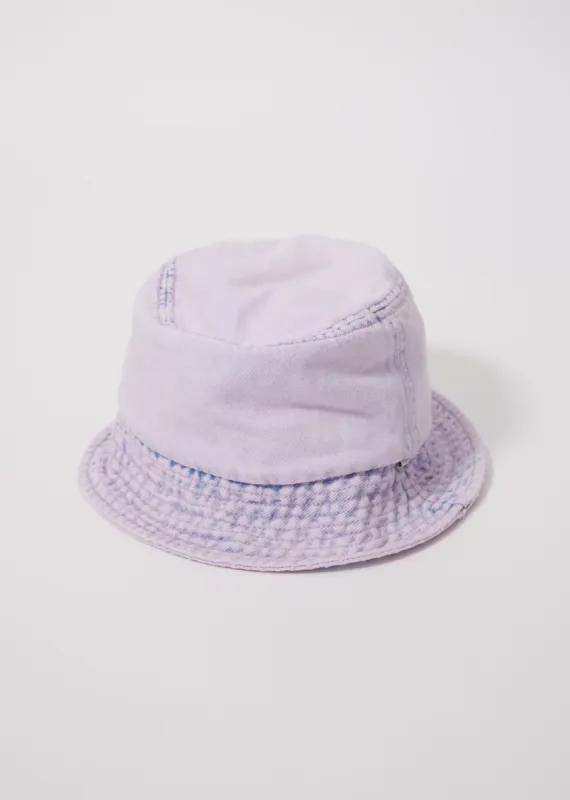 AFENDS Unisex Zelly - Denim Bucket Hat - Vintage Orchid sold by Afends